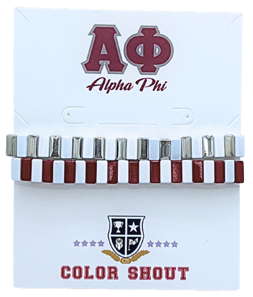 Enamel Tile Bracelets- Alpha Phi