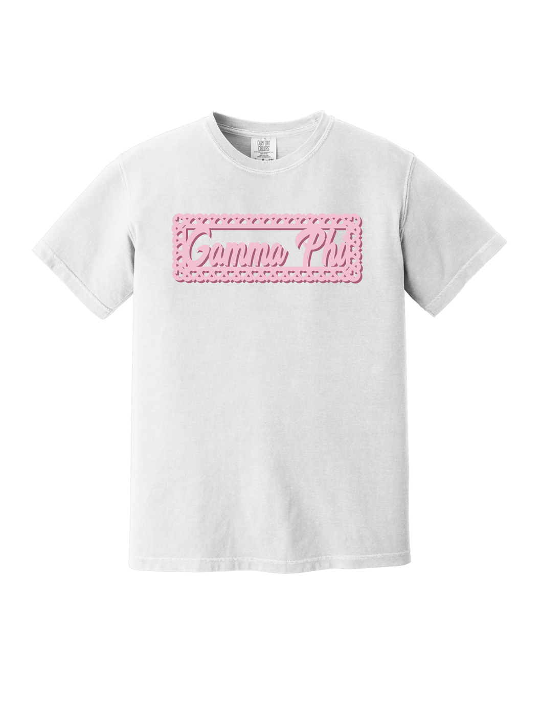 Cute Border Design- Gamma Phi Beta short sleeve Tee
