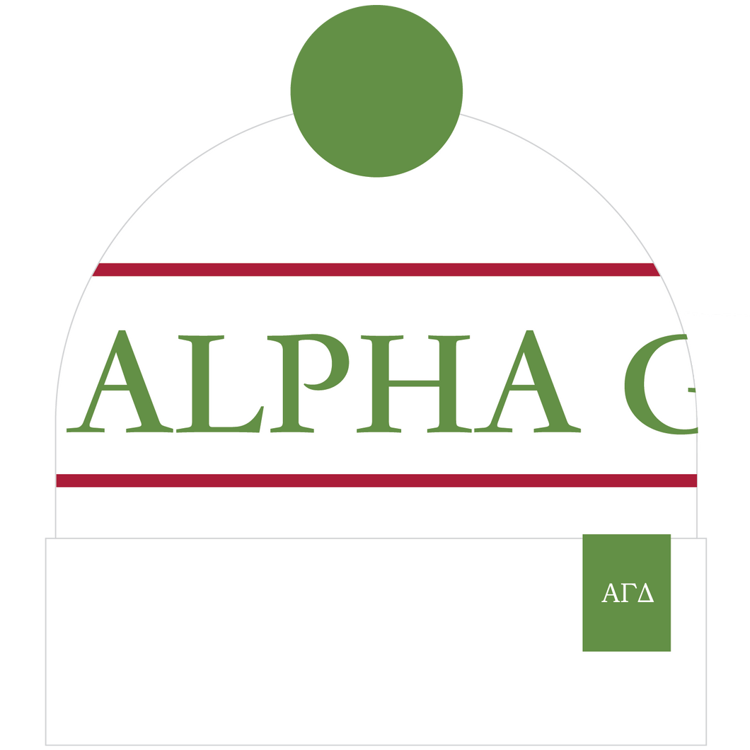 Knit Beanie - Alpha Gamma Delta