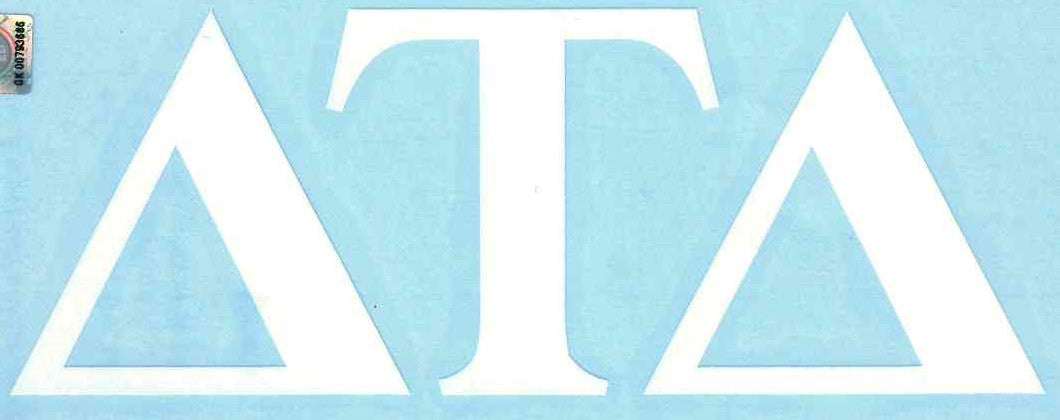 White Car Decal - Delta Tau Delta
