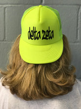 Highlighter Baseball Hats - Delta Zeta
