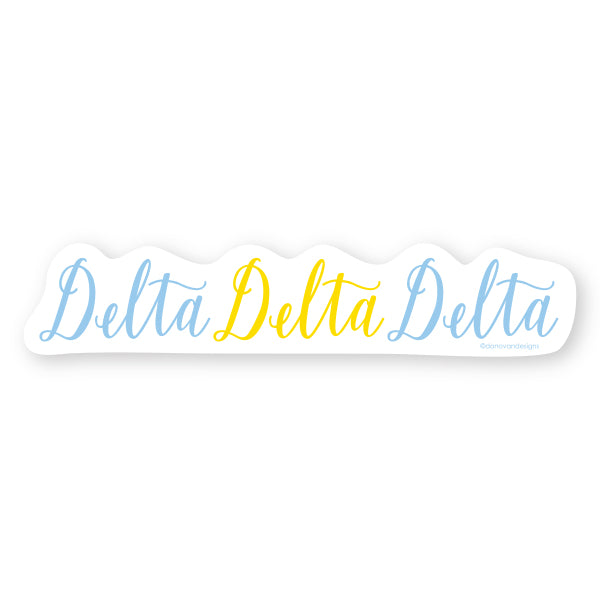 Greek Scripty Sticker