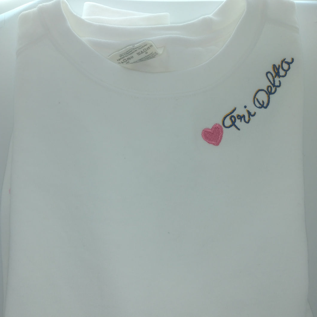 Double Script Tshirt- Delta Delta Delta