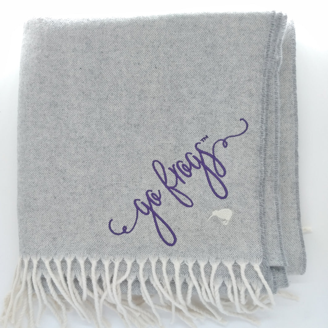 Herringbone Scarf- Go Frogs
