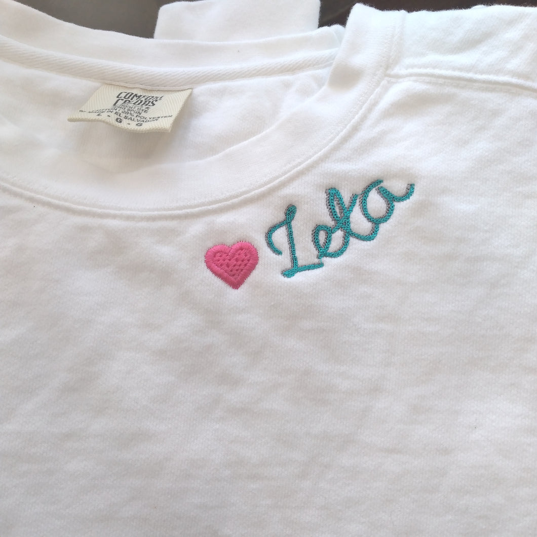 Double Script Sweatshirt - Zeta Tau Alpha