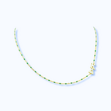 Side Set Enamel Bead Necklace- Kappa Delta
