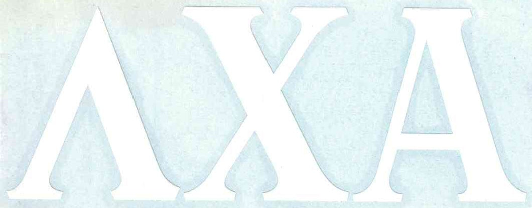 White Car Decal - Lambda Chi Alpha