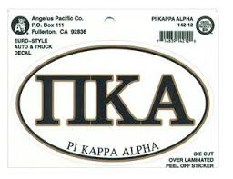 Fraternity Euro Decal - Pi Kappa Alpha