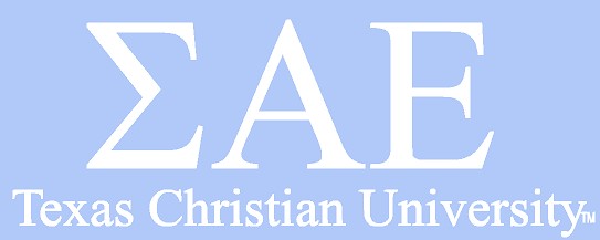White TCU Car Decal - Sigma Alpha Epsilon