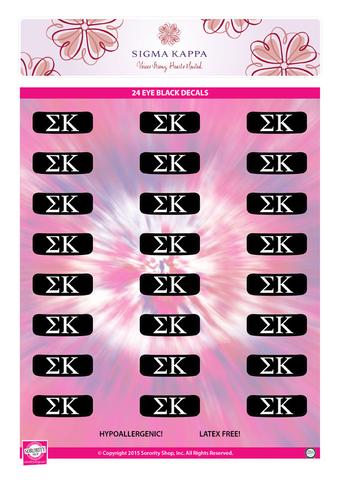 Eye Black Sticker Sheet - Sigma Kappa