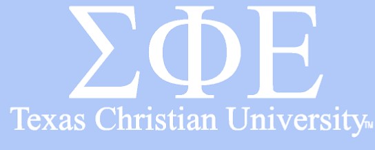 White TCU Car Decal - Sigma Phi Epsilon