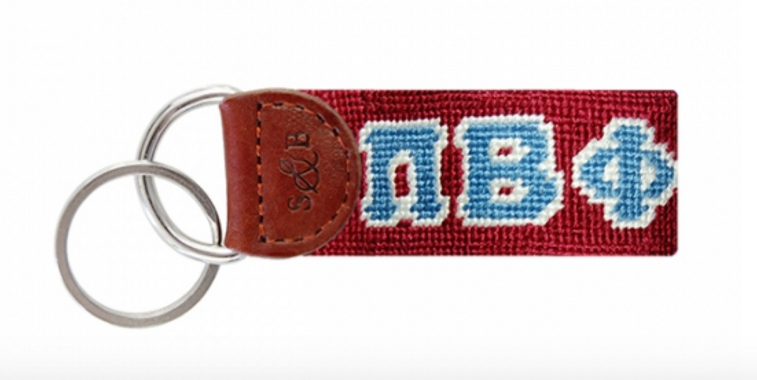 Needlepoint Key Fob - Pi Beta Phi