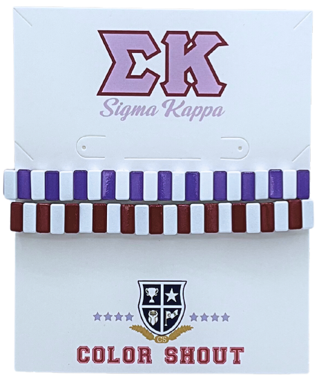 Enamel Tile Bracelets- Sigma Kappa