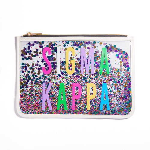Confetti Cosmetic Bag - Sigma Kappa