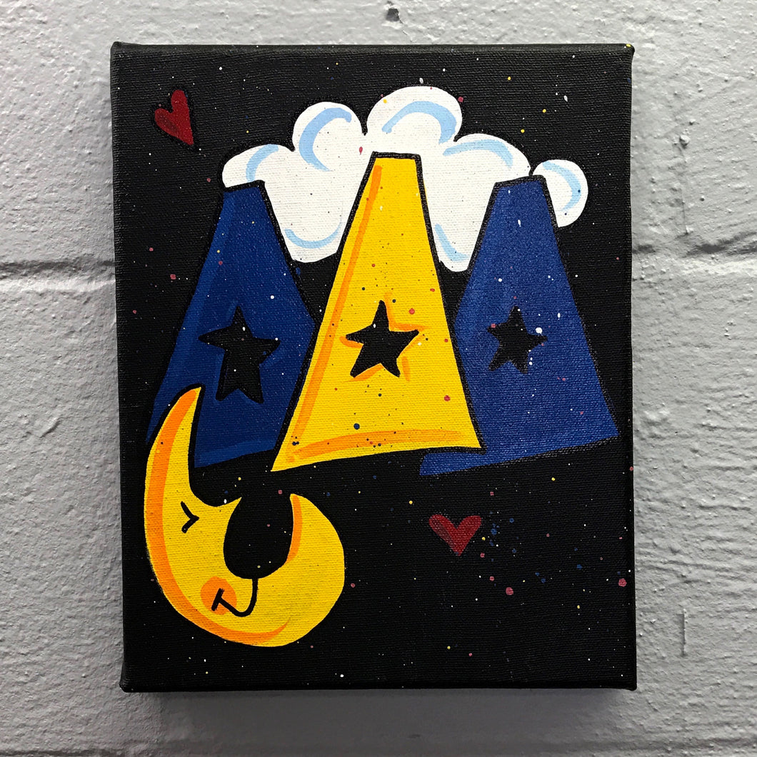 Splatter Canvas - Delta Delta Delta
