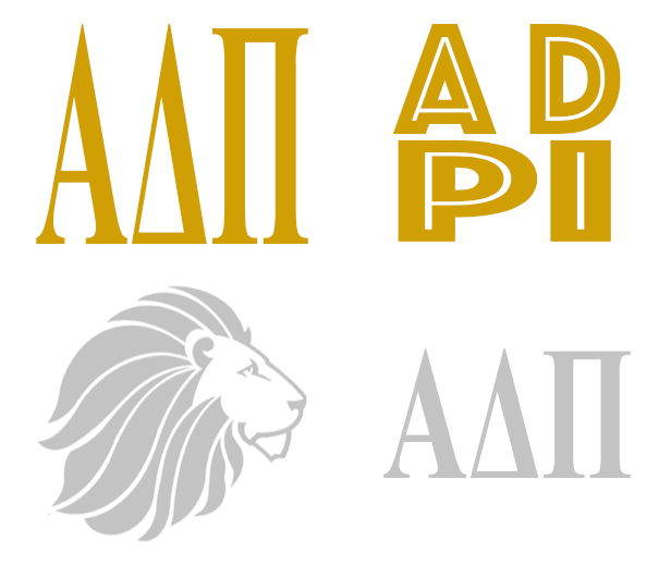 Metallic Sticker Pack - Alpha Delta Pi