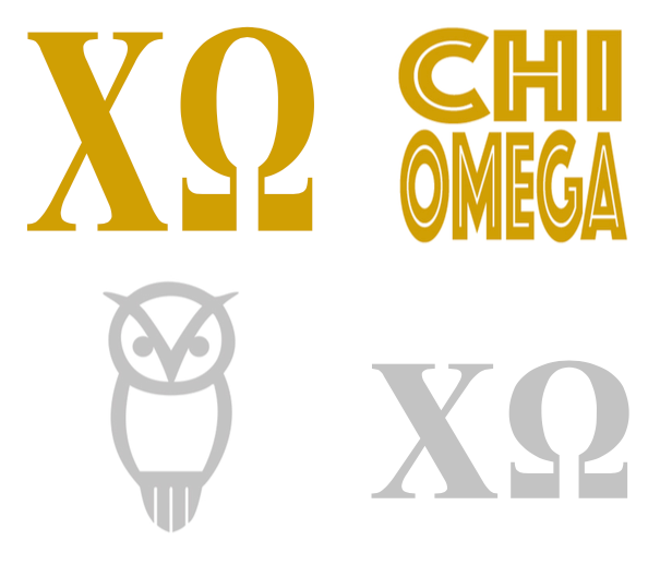 Metallic Sticker Pack - Chi Omega