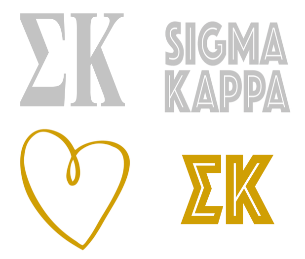 Metallic Sticker Pack - Sigma Kappa