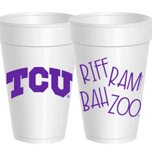 TCU Game Day Styrofoam Cup Collection