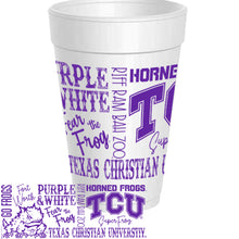TCU Game Day Styrofoam Cup Collection