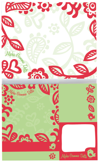 Sticky Tab Book - Alpha Gamma Delta