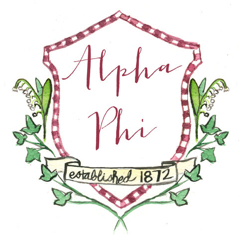 Crest Decal - Alpha Phi