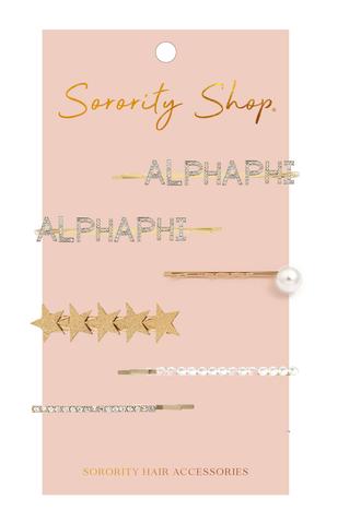 Hair Clip Set - Alpha Phi