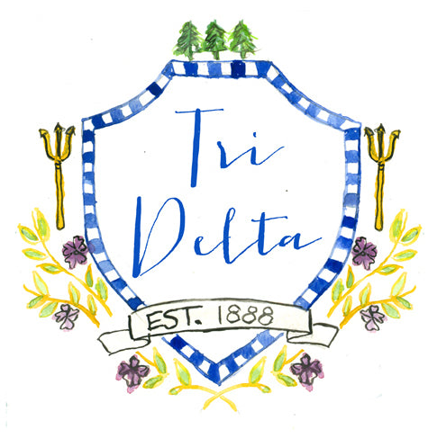 Crest Decal - Delta Delta Delta