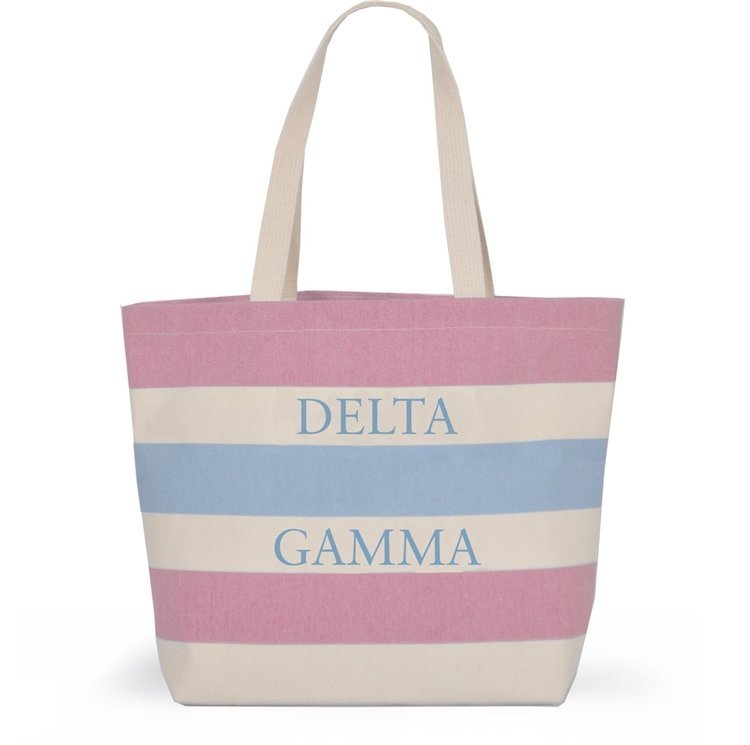 Striped Sorority Tote - Delta Gamma