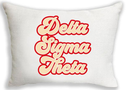 Retro Pillow - Delta Sigma Theta