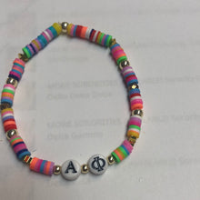 Rainbow Bead Sorority Greek Letters