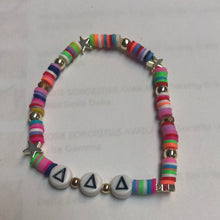Rainbow Bead Sorority Greek Letters