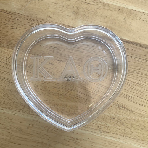 Acrylic Heart Box - Kappa Alpha Theta
