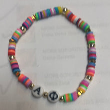 Rainbow Bead Sorority Greek Letters