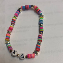 Rainbow Bead Sorority Greek Letters