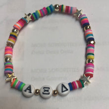 Rainbow Bead Sorority Greek Letters