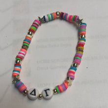 Rainbow Bead Sorority Greek Letters