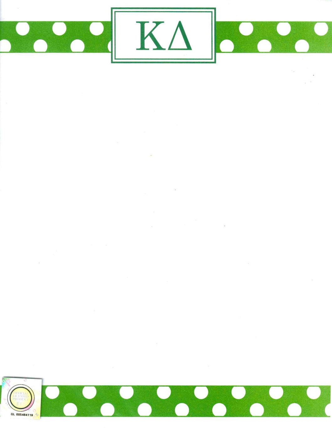 Letterhead - Kappa Delta