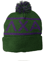 Knit Pom Beanie - Lambda Chi Alpha