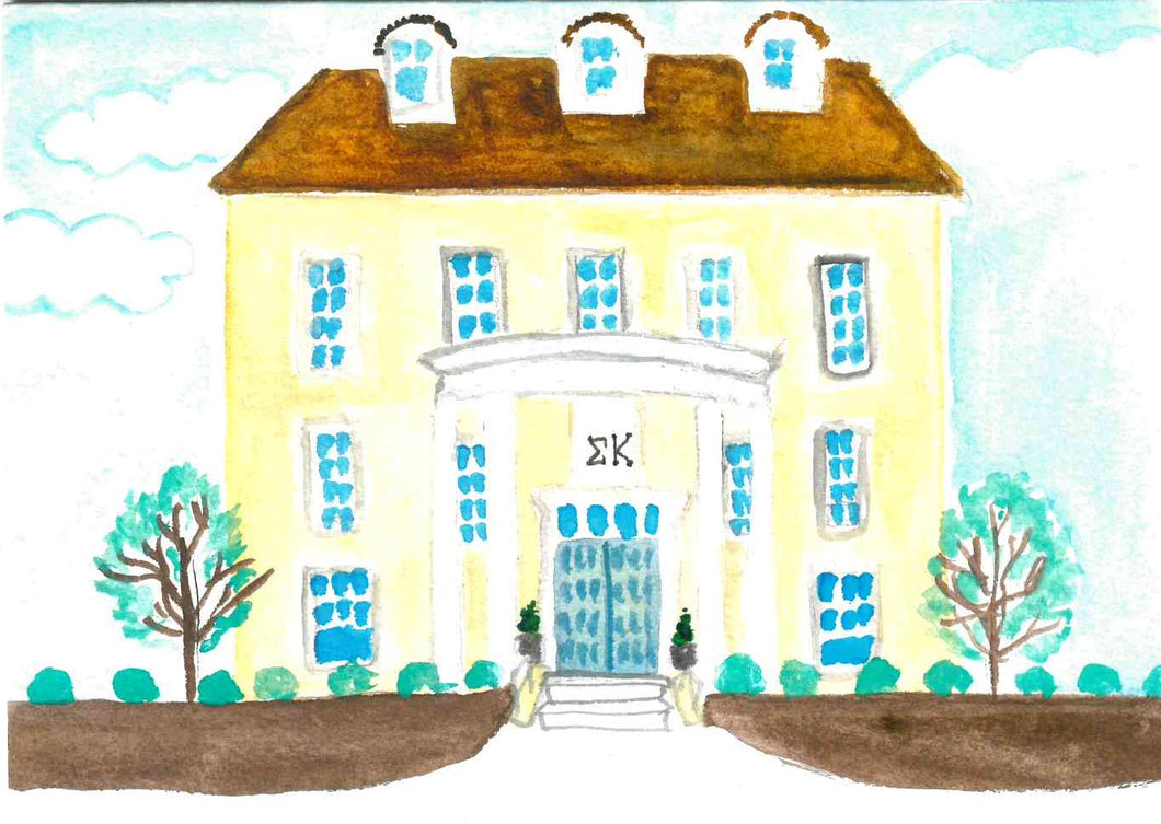 Sorority House Notecards - Sigma Kappa