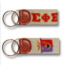 Smathers & Branson Needlepoint Key Fob - Sigma Phi Epsilon