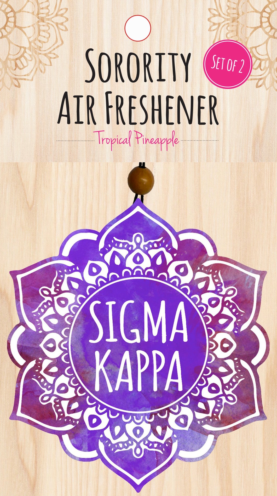 Mandala Air Freshener - Sigma Kappa