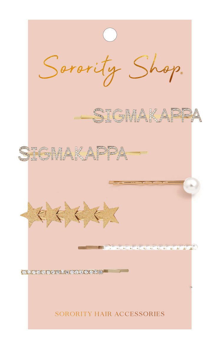 Hair Clip Set - Sigma Kappa