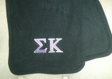 Embroidered Fleece Scarf - Sigma Kappa