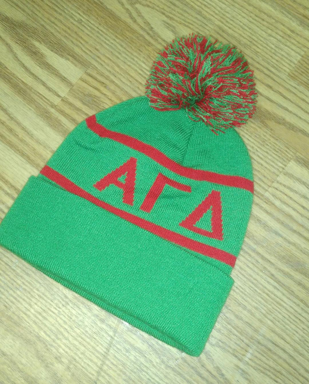 Knit Sor. Colors Beanie - Alpha Gamma Delta
