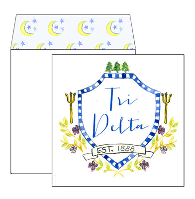 Sorority Greeting Card - Delta Delta Delta