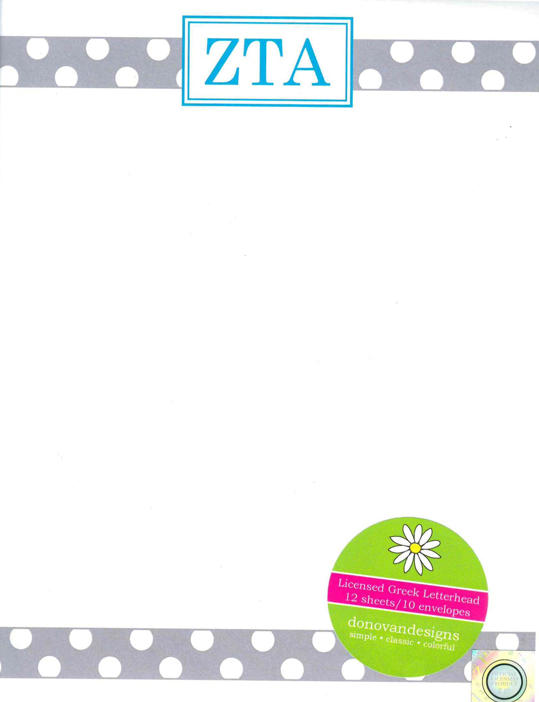 Letterhead - Zeta Tau Alpha
