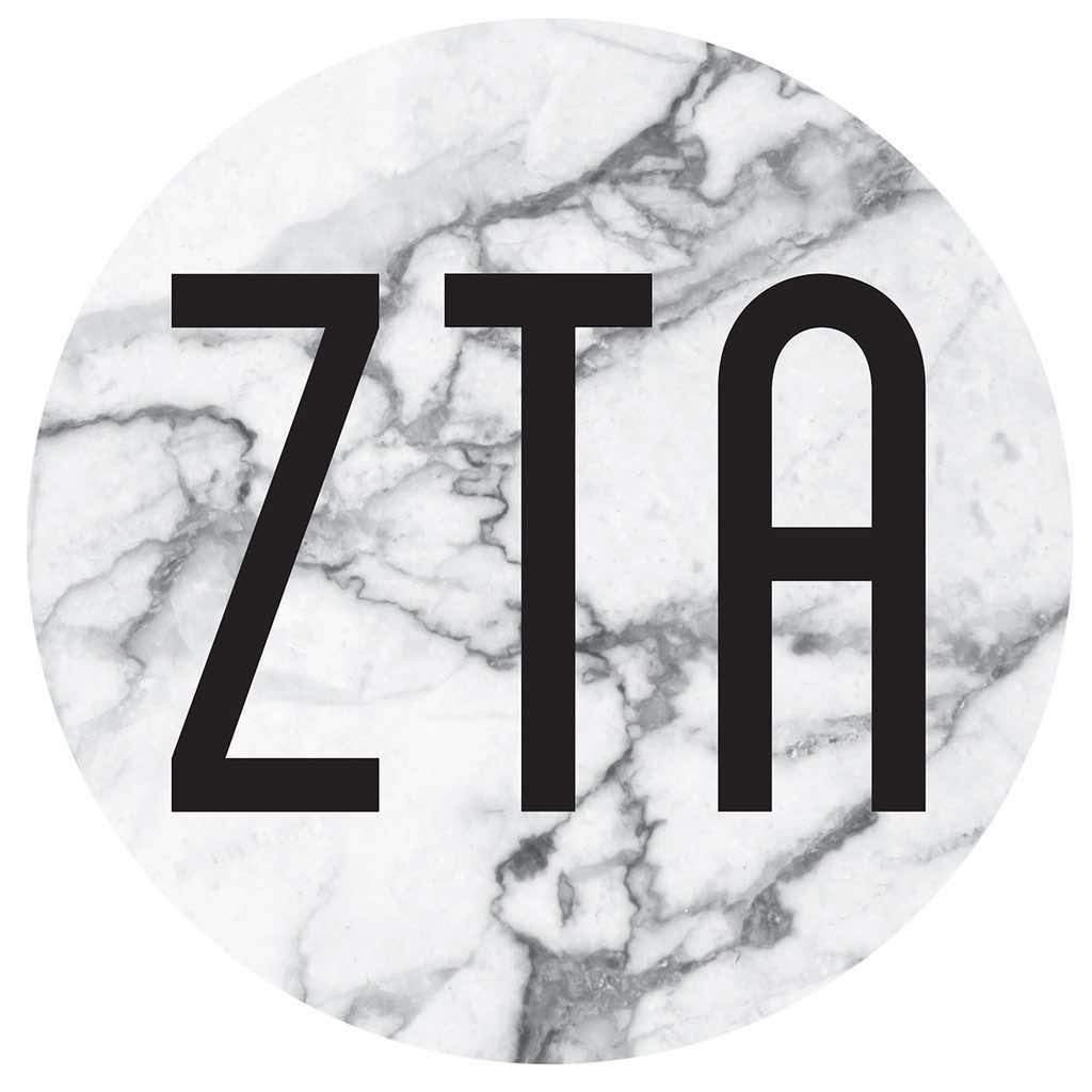 Marble Print Decal - Zeta Tau Alpha