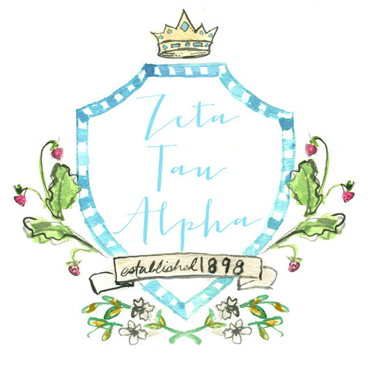 Crest Decal - Zeta Tau Alpha