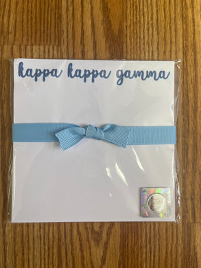 Scripty Doodle Notepad- Kappa Kappa Gamma